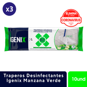 Pack 3X Traperos Pisos Igenix Manzana Verde 10un