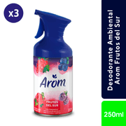 AROM Pack-3 Aromatizante Gatillo Frutos del Sur 250cc