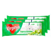 Pack 3X Traperos Pisos Multiuso Virginia  Manzana Verde 10un