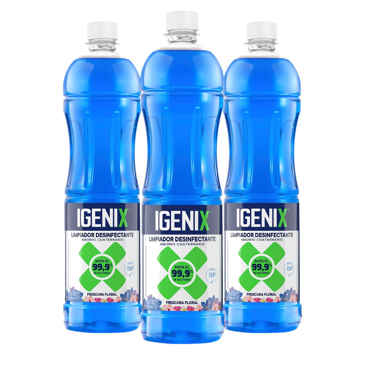 Pack 3x Limpiador Desinfectante Igenix Frescura Floral 900ml 5241